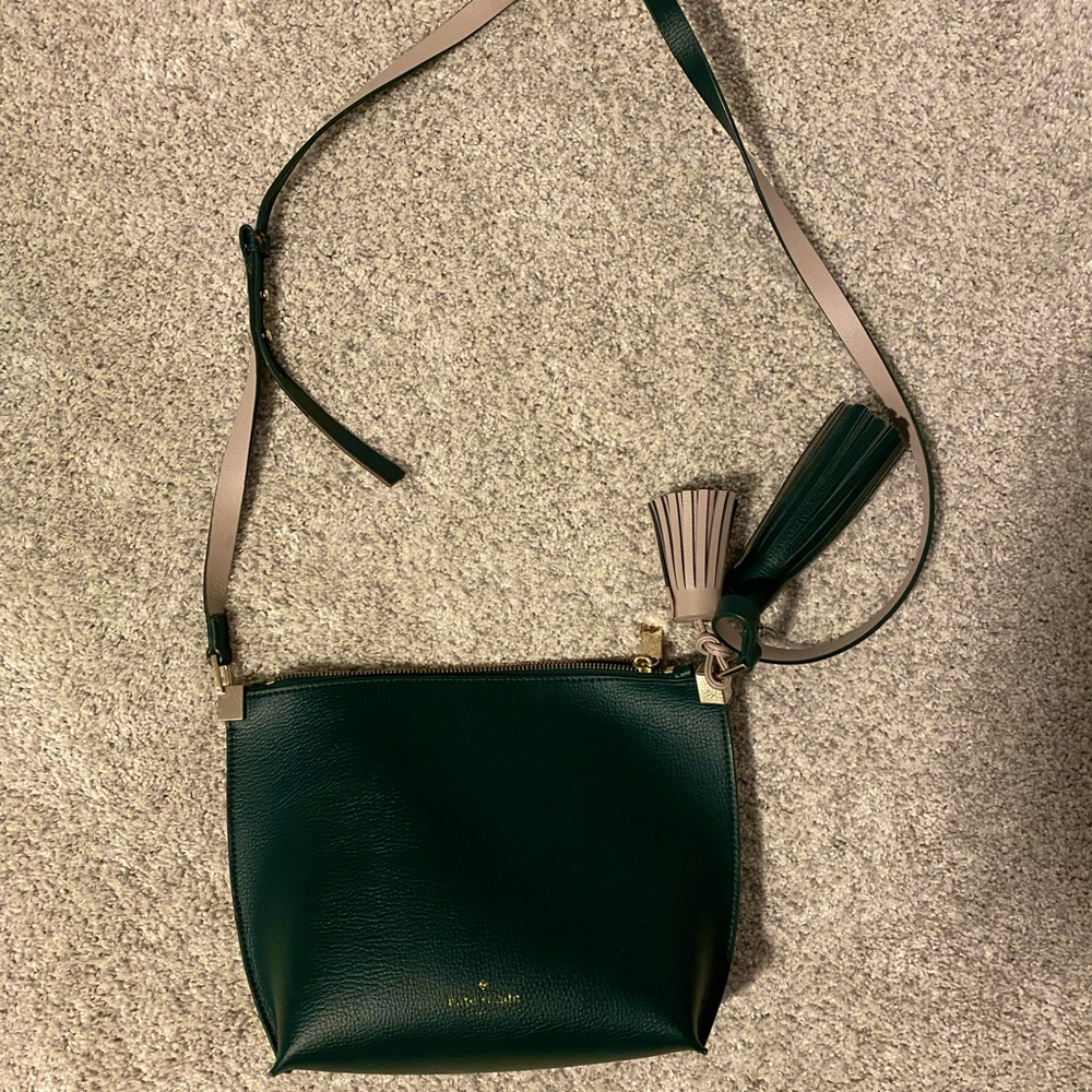 Kate Spade Green Crossbody Purse Good Condition